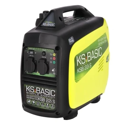 Imagen de generador de Inverter KSB 22i S 2000 W, gasolina ligero silencioso, motor EURO V, 2x16 A (230 V), modo ECON, carcasa aislamiento acústico, compacto.