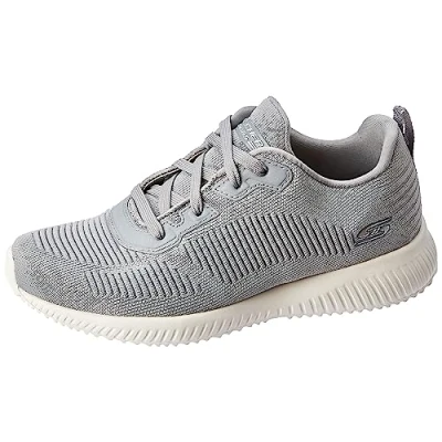 Imagen de Skechers Bobs Squad Tough Talk 32504 Zapatillas para mujer, color Gris, talla 36.5 EU