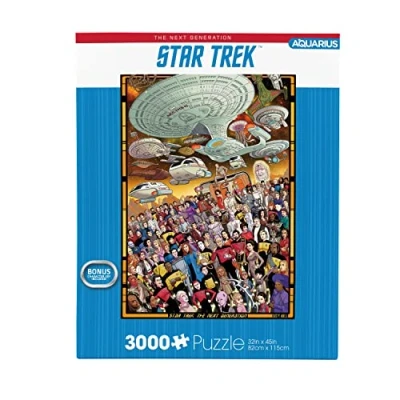 Imagen de Aquarius Rompecabezas de Star Trek Next Gen (rompecabezas 3000 piezas), producto oficial y coleccionables, sin deslumbramiento, ajuste precisión, 32 x 45 pulgadas