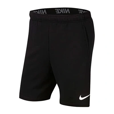 Imagen de NIKE M Nk Dry Short Fleece Pantalones Cortos de Deporte, Hombre, Black/(White), XL