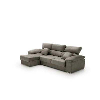 Imagen de Velare Sofa Chaise Longue Reclinable Beatrice Tostado Izquierda