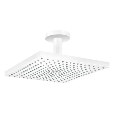 Imagen de hansgrohe Raindance E 300 Alcachofa de ducha (alcachofa con conexión a techo), color blanco mate