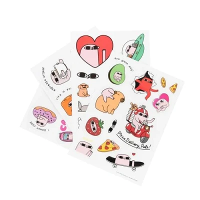 Imagen de Grupo Erik pegatinas Ketnipz impermeables y reutilizables Paquete de pegatinas: 41 stickers, optimas para móvil, ordenador, tablet, etiqueta botellas…