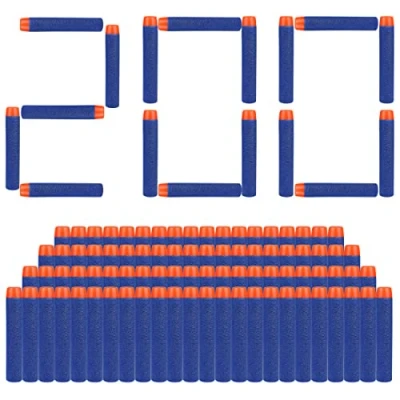 Imagen de VCOSTORE Balas Nerf 200 Piezas Dardos Pistola Dart Bullets Refill Darts Accesorios para N Strike Elite Blasters Series