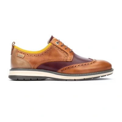 Imagen de Pikolinos Zapatos Cordones en Cuero CANET para Caballero Color Brandy
