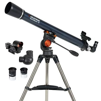 Imagen de Celestron 21061 AstroMaster 70AZ: telescopio refractor, azul oscuro
