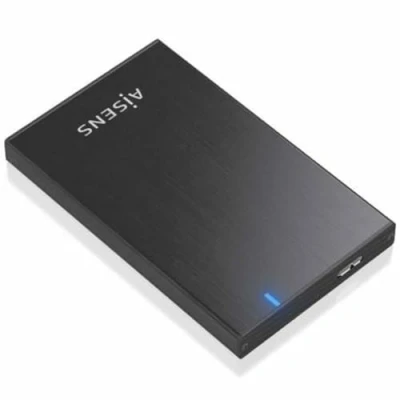 Imagen de AISENS Caja externa 2 5 ASE 2527B 9 5mm SATA a USB 3 0 USB3 1 Gen1 Negro