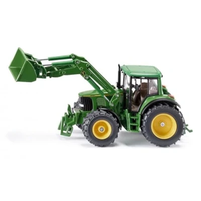 Imagen de siku 3652, Tractor John Deere con Cargador frontal, 1:32, Metal/Plástico, Verde, frontal móvil, Cabina desmontable