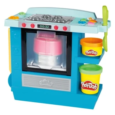 Imagen de Play Doh Set Gran Horno de Pasteles Kitchen Creations para niños a Partir 3 años y con 5 Botes plastilina no tóxica
