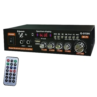 Imagen de Bstepompre 1000W G919H Amplificador de Potencia para el Hogar HIFI Bluetooth 5.0 Audio Subwoofer Altavoces USB Enchufe la UE