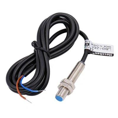 Imagen de Heschen M8 Interruptor de sensor proximidad inductivo Tipo escudo LJ8A3 1 Z/EX Detector 1mm 10 30VDC 200mA PNP normalmente abierto (NO) 3 cables
