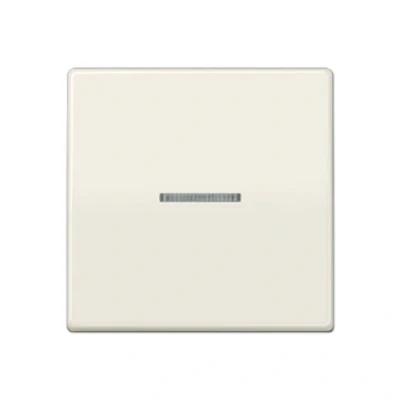 Imagen de Jung as500 Tecla con visor para mecanismo simple placa central blanco marfil