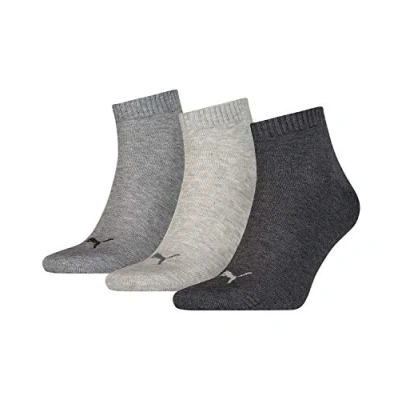 Imagen de Calcetines PUMA tobilleros lisos unisex, pack de 3 pares