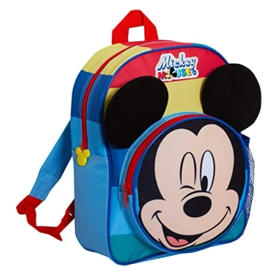Imagen de Disney Mochila 3D de Mickey Mouse para niños, viajes, guardería, escuela, multicolor, Talla única