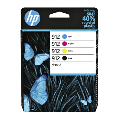 Imagen de Cartucho de tinta HP 912 Negro + Tricolor, Hasta 315 páginas impresión