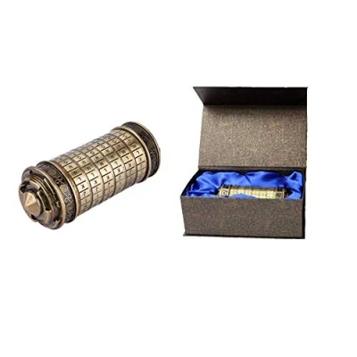 Imagen de Hztyyier Cerradura de combinación Metal Vintage Estilo Retro para Código Da Vinci Carta Contraseña Anillo Bloqueo Titular Regalos Día San Valentín Novia Novio Regalo cumpleaños