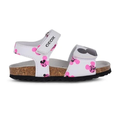 Imagen de Geox B Sandal Chalki Girl, Sandalia, White Fluofuchsia