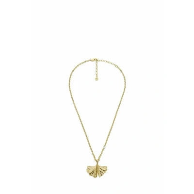 Imagen de Emporio Armani Collar de latón con cierre langosta en tono dorado para mujer