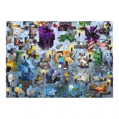 Imagen de Ravensburger 12000422 minecraft Mobs puzzle 1000 piezas adultos y niños a patir de 14 años, minecraft, regalo