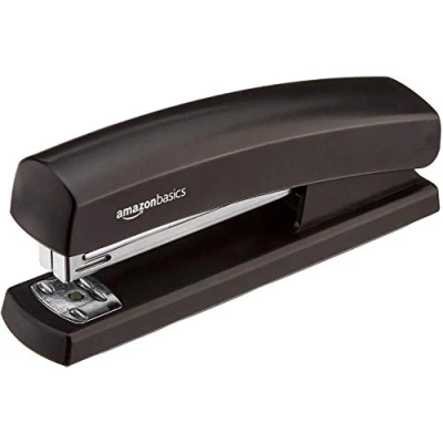 Imagen de Amazon Basics Grapadora con capacidad 1000 grapas 1 unidad, color negro