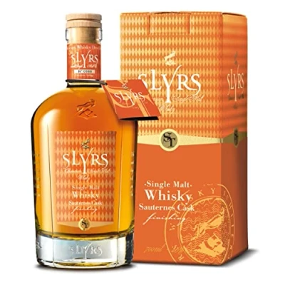 Imagen de Slyrs Single Malt Whisky Sauternes Faß Finish 46% Vol. 0,7l in Giftbox