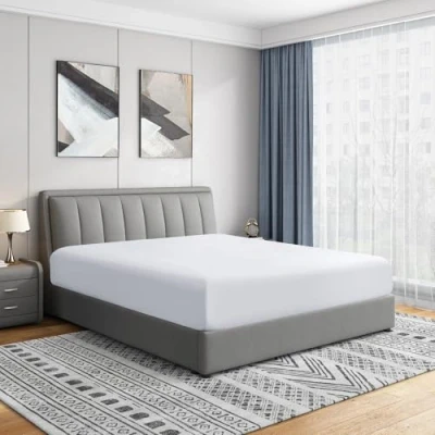 Imagen de Luxury Cathay Lujo poliéster Sábana Bajera de Seda