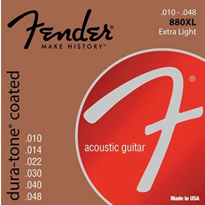 Imagen de Fender 073 0880 002 Cuerdas de guitarra acústica Dura Tone 80/20 Bronze 10 48 880XL