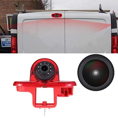 Imagen de 18 mm Coche Tercer Techo Lámpara de Freno Montaje Superior Vista Posterior Cámara Respaldo para Opel Vivaro Surf Concept/Life/Combo/Vauxhall/Renault Trafic/Fiat Talento/Primastar Van