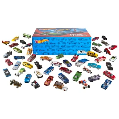 Imagen de Hot Wheels Pack 50 Vehículos, Coches de Juguete (Modelos Surtidos) (Mattel V6697)