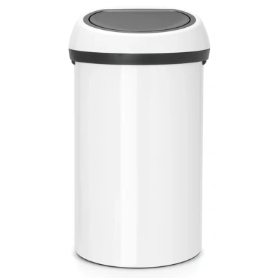 Imagen de Brabantia Touch mecanismo de apertura con un toque Cubo basura, 60L, Blanco