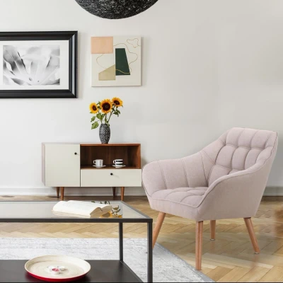 Imagen de Menzzo Scandinave Silln, Tela, Beige, 83