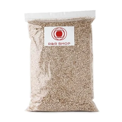 Imagen de R&amp;R SHOP Vermiculita Fina Expandida, PH Neutro Ideal para Germinación, Crecimiento de Plantas, Hongos y Animales Terrario (3L)