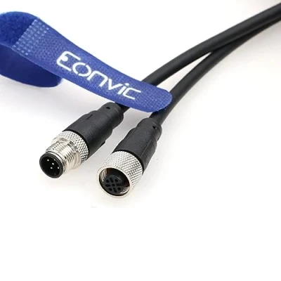 Imagen de Eonvic M12 industrial 5 Pin varón a hembra del conector sensor de aviación eléctrico cable 1M PVC
