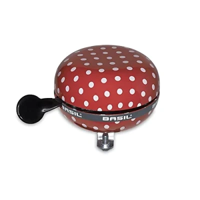 Imagen de Basil Big Bell Polkadot Timbre de Bicicleta, Mujer, Rojo, Talla Única
