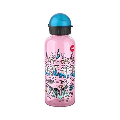 Imagen de EMSA Botella N30604 Teens Tritan Capacidad: 0,6 litros 100% segura/práctica/higiénica/densa/inocua cierre inteligente robusto Diseño: Dreams