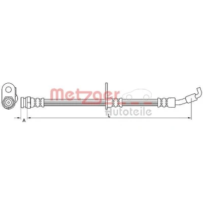 Imagen de METZGER 4110875 Latiguillos de Freno 390