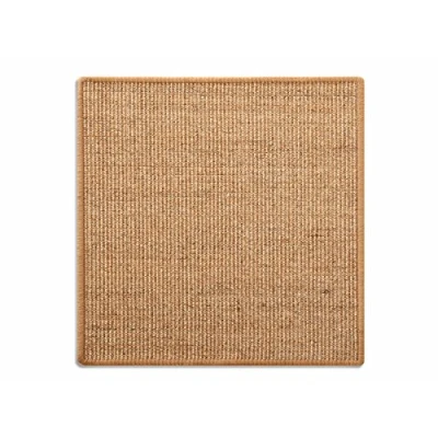 Imagen de KARAT Felpudo de sisal, alfombra para rascar, muebles gatos, resistente y disponible en muchos colores tamaños (50 x 50 cm, corcho)