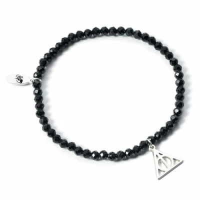 Imagen de Harry Potter Pulsera de cristal con dije Plata ley reliquias la muerte, talla única,