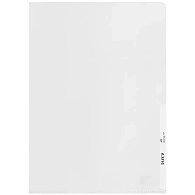Imagen de Leitz Fundas A4, Pack de 100, Plástico No Tóxico, Superficie Mate con Relieve, Grosor 140 Micras, 100% Reciclable, Respetuoso el Medio Ambiente, Gama Recycle, Transparente, 40011003