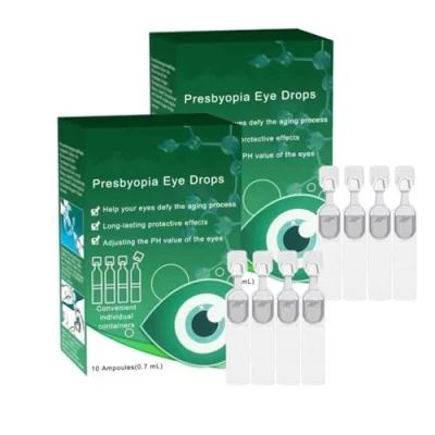Imagen de Oveallgo Presbicia Visionrestore Gotas Oculares, para el Cuidado de los Ojos Reponer Nutrición Ocular (2boxs)