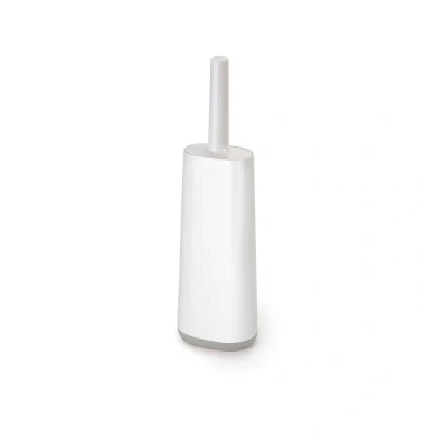 Imagen de Joseph Flex Escobillero en Silicona Higiénico, escobilla de baño con mango resistente, piña flexible, sistema antigoteo, antiobstrucción, limpieza profunda Blanco/Gris, Mediano