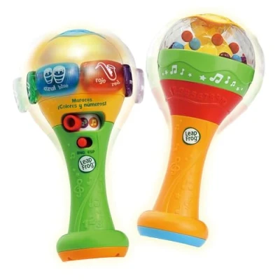 Imagen de LeapFrog VTech Maracas ¡Colores y Números! Juguete bilingüe español inglés, Musical, Agita para escuchar música, Regalo bebés 9 36 meses, Versión ESP