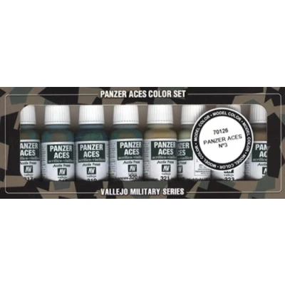 Imagen de Vallejo Model Color Set Panzer Aces No.3 (x8 Colours) VAL70126