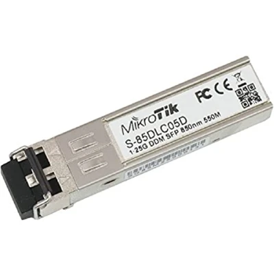 Imagen de Mikrotik S 85DLC05D 1250Mbit/s SFP 850nm red modulo Transceptor de (1250 Mbit/s, SFP, LC, 850 nm, 20000 m, RB260GS, RB2011LS, RB2011LS IN, RB2011UAS RM, 2HnD, 2HnD IN CCR103)