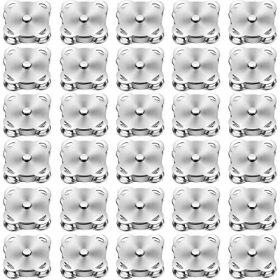 Imagen de Winfred 30pcs Magnético de Botón Metal Coser Imán Costura Prendas Botones Presión Ideal para Coser, Álbumes Recortes, Manualidades, Ropa, Bolsos
