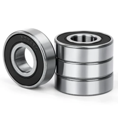 Imagen de 4 piezas 6002 2RS Rodamientos de Bolas 15x32x9mm Acero Cromado y Pre lubricado, 6002RS Rodamiento Rígido profunda con Doble Sello Goma, para Cojinetes Patines, Skateboard