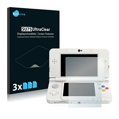 Imagen de savvies Protector Pantalla para Nintendo New 3DS (6 Unidades) Película Ultra Transparente