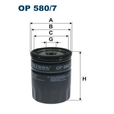 Imagen de FILTRON OP 580/7 Filtro de aceite 13/16 16 UNF enroscable ROVER: 200 Hatchback, 45 Berlina, 75, LAND Discovery 1, Freelander I SUV