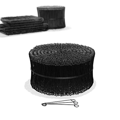 Imagen de Heimfleiss® alambre de atar hormigón 1,4 x 100 300 mm (1000 uds.) revestido PVC ojales para retorcerdora Cierre saco