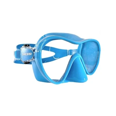Imagen de Cressi F1 Mask Aquamarine Máscara Monocristal Tecnologia Frameless para Buceo y Snorkel, Aiguemarine, Talla Única, Unisex